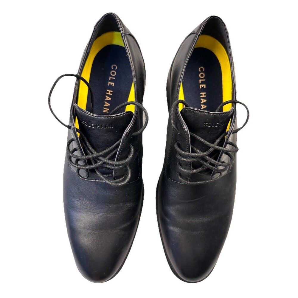 Cole Haan Hawthorn Black Leather Oxford C32351 EUC Size 10